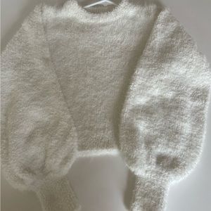 ASOS Soft fluffy volume sleeve sweater